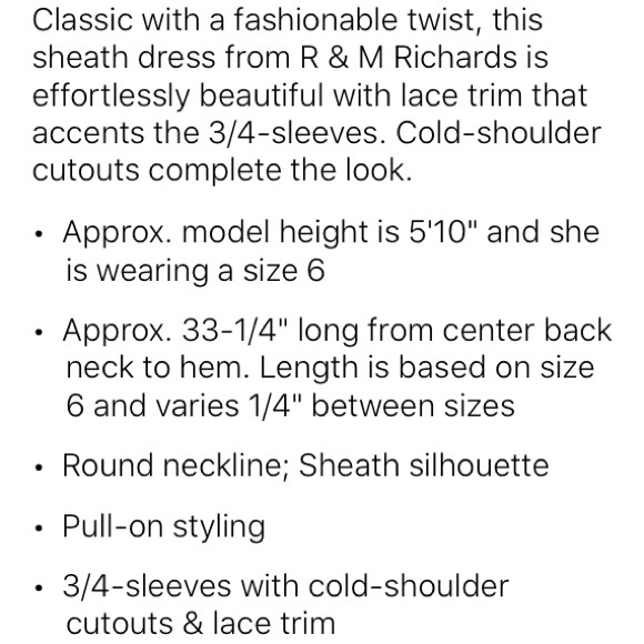 R & M Richard special occasion dress. Size 12 - Picture 9 of 9